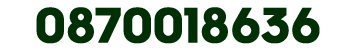 Call us on: 0870018636